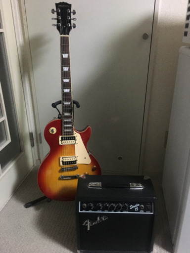 バスカーズ　BLS300 レスポールスタンダード、フェンダー Studio 15 アンプ　「セット」エレキギター