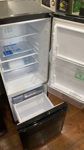 18年三菱電機 MITSUBISHI ELECTRIC MR-P15C-B [冷蔵庫 （146L・右開き） 2ドア サファイアブラック