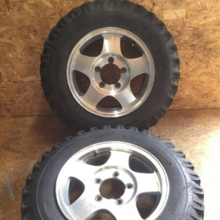 タイヤホイールセット 2本 DEESTONE EXTRA TRACTION 6.00-16 95L 6P.R ホイール SUZUKI ジムニー