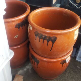 睡蓮鉢 火鉢 久松壺 売りますの画像