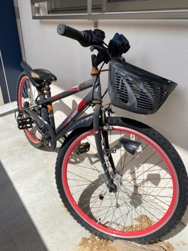子ども用自転車　26インチ　アサップ　赤黒