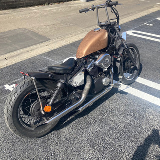 宮城県仙台市！ ヤマハ ビラーゴ 250 チョッパー フリスコ カスタム車 ブロンズゴールド 実働の画像