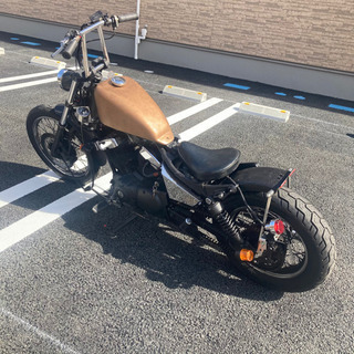 宮城県仙台市！ ヤマハ ビラーゴ 250 チョッパー フリスコ カスタム車 ブロンズゴールド 実働の画像