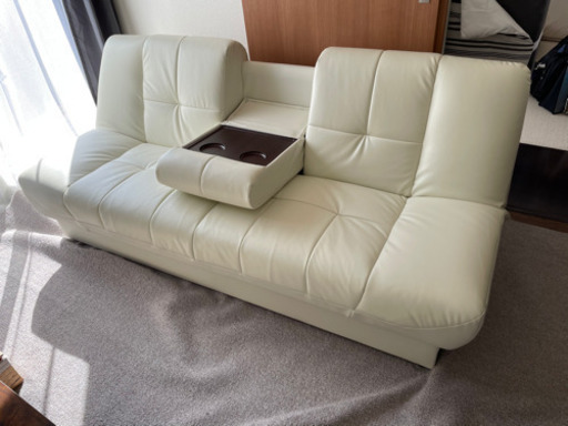 ‼️爆安‼️高級感あふれる白✨カウチソファーベッド✨値下げ交渉致します‼️