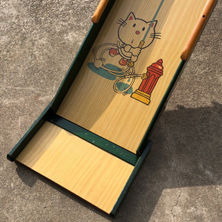 すべり台　木製　昭和レトロの画像
