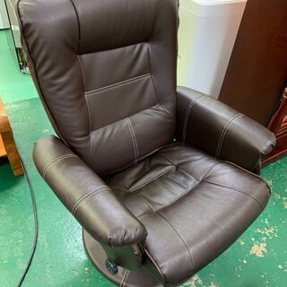 ★リクライニングチェア★オットマン 合皮 リラックス 家具の画像