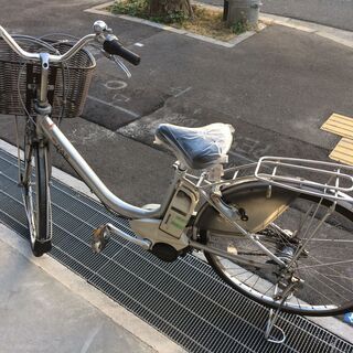 地域限定送料無料　パス　ナチュラ　8,9AH　シルバー　神戸市　電動自転車 地域限定送料無料パスナチュラ24インチシルバー神戸市電動自転車