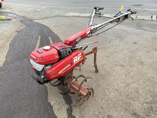 初期不良対応 現物確認OK ナタ爪程度良くかけやすい 整備済 固い土でも耕す 5馬力 耕運機 ホンダ F510 ハンドル回転