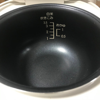 【お譲り先決定】3.5合マイコン炊飯器2019年製の画像