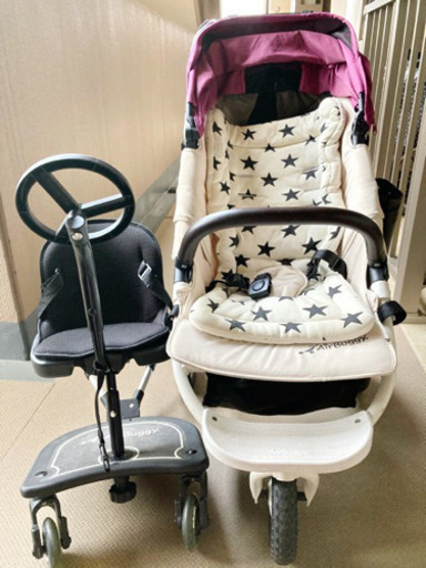 エアバギー ココプレミア　ボルドー　ボードセット　ベビーカー
