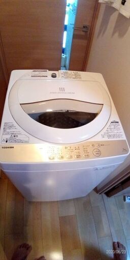 東芝　洗濯機　５kg 　使用頻度少