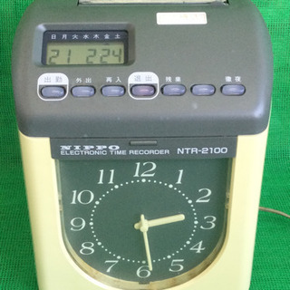 中古　NIPPO タイムレコーダー　NTR-2100　ニッポー　...