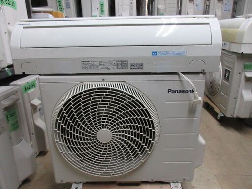 K02152　パナソニック　中古エアコン　主に6畳用　冷2.2kw／暖2.2kw