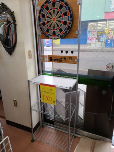 ※終了※【ダーツ台】ダーツ BLITZER 矢 3本付属 シルバー ラック