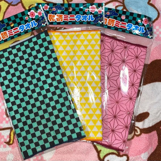 鬼滅の刃　靴下　ハンカチ　和柄