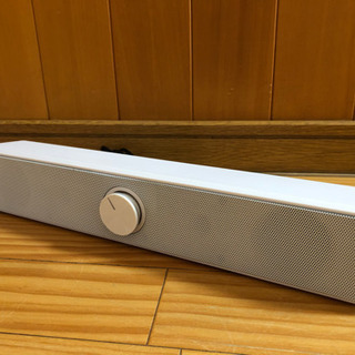 【新品】PCスピーカー サウンドバー シルバー