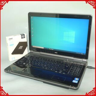 送料無料 ブラック 新品SSD240GB ノートパソコン 中古良...