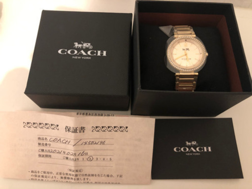 決まりました！海外限定 COACH 時計 大幅値下げ 定価60,500円→16,000円 新品・未使用です！