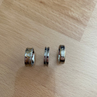 ステンレスの指輪の画像