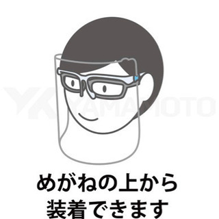 フェイスシールドメガネ式　ショート4個の画像