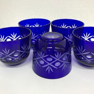 店頭販売済　😻にゃんにゃんセール😸江戸切子　冷酒グラス　冷茶グラ...