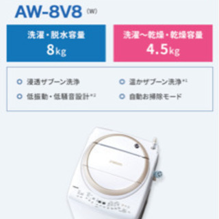 洗濯乾燥機日時がないので最終値下げしました