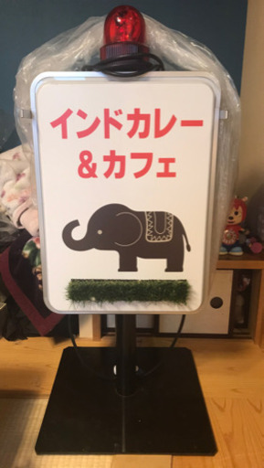 パトライト付き看板