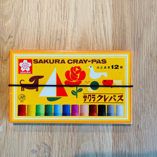 サクラクレパス　クレヨン　ふとまき12色
