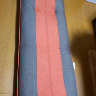 ［取引中] 座椅子　ブラウン×オレンジ　2台セット