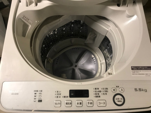 JH01648 SHARP洗濯機　ES-GE5D 5.5Kg 20年製