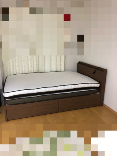 【お譲り先決定】ニトリ　セミダブルベッド（3月6日午前限定！）