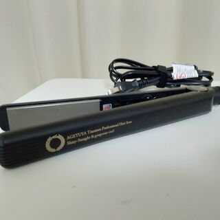 アゲツヤ チタニウムプレート プロフェッショナルヘアアイロン  ...