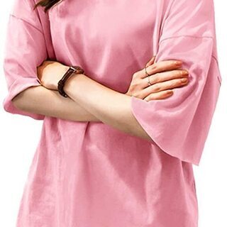 Tシャツ☆ シンプル【 カットソー ♡ レディース ピンク 】～...