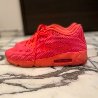 NIKE ナイキ スニーカー　オレンジ　レッド　メンズ　蛍光