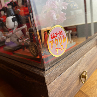 京雅15人お雛様ケース入オルゴール付の画像