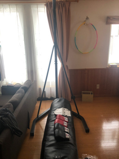 サンドバックとグローブ　半額まで下げました。