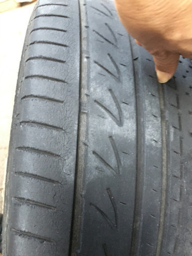 17インチ市販アルミ＋古タイヤ215-45-17 BS