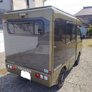 【本日で終了】バンショップミカミ テントむし 現行ハイゼットトラックモデル 軽キャンピングカーの画像