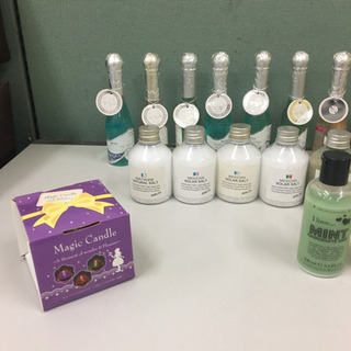 バスソルト　マジックキャンドル　ボディウォッシュ　石鹸　タオル10枚　バブルバス　今治タオル　ヘアーターバン等大量　まとめて45セットの画像