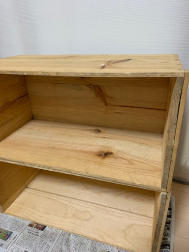 りんご　木箱　2個セット　1500円
