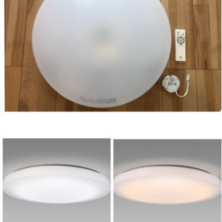 美品　NEC LEDシーリングライト　昼光色 8畳 リモコン付き...