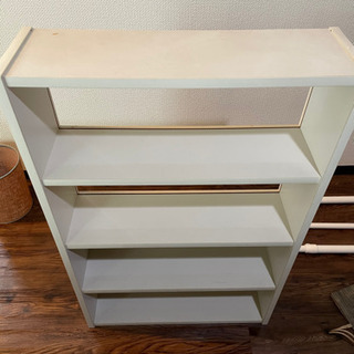 本棚 ホワイトの画像