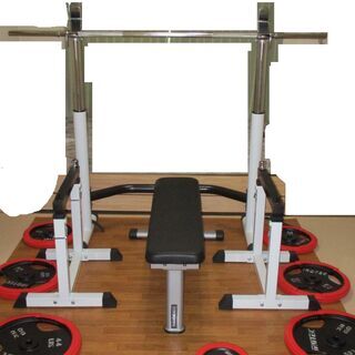 【値下げ】バーベル・ダンベルセット140kg ＋ スクワットラッ...