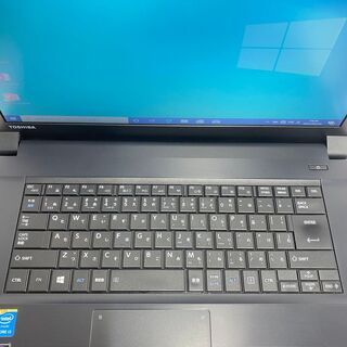 ★Sランク(美品) Windows10 pro 64bit ★Sランク(美品) TOSHIBA B554L [I3-4000/4G/なし] Office付き ノートパソコン[452]の画像