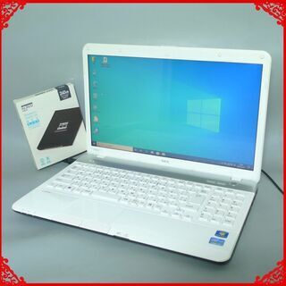 送料無料 ホワイト 新品SSD240GB ノートPC 中古動作良...