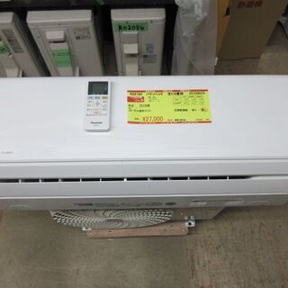 K02154　パナソニック　中古エアコン　主に6畳用　冷2.2kw／暖2.2kw