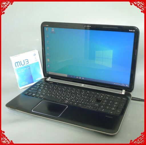 送料無料 新品SSD240GB カメラ＆Wi-Fi完備 中古良品 15.6型 HP dv6 ノートパソコン Core i7 8GB Wi-Fi BD-RE カメラ Windows10 LibreOffice