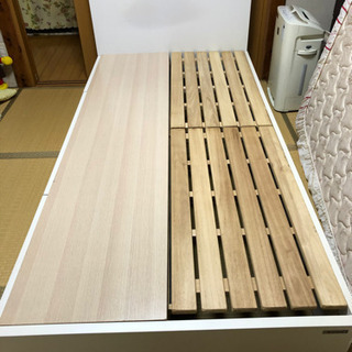 引出し付きシングルベッド　マットレス付き