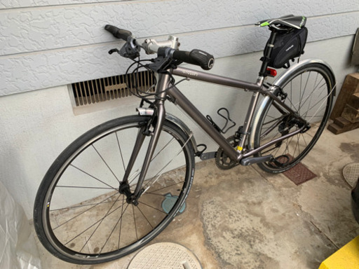 【点検整備・部品交換済】ライトウェイ　クロスバイク　シェファードシティ　グレー色