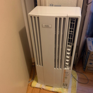 コロナ製窓用エアコン　テラス枠付き　2017年式　実働の画像